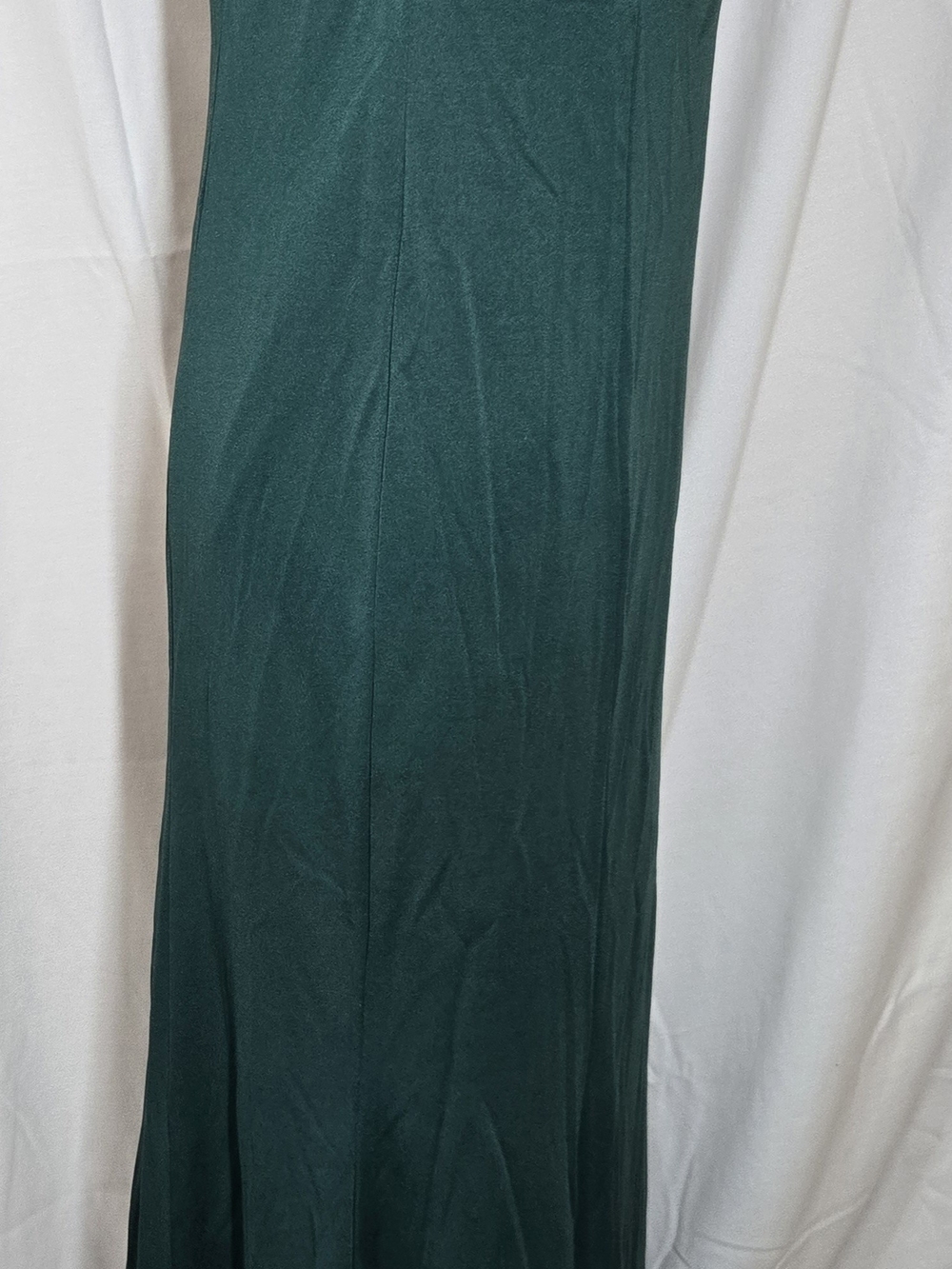 Forest Green Fitted Maxi Dress - Picture 3 of 8